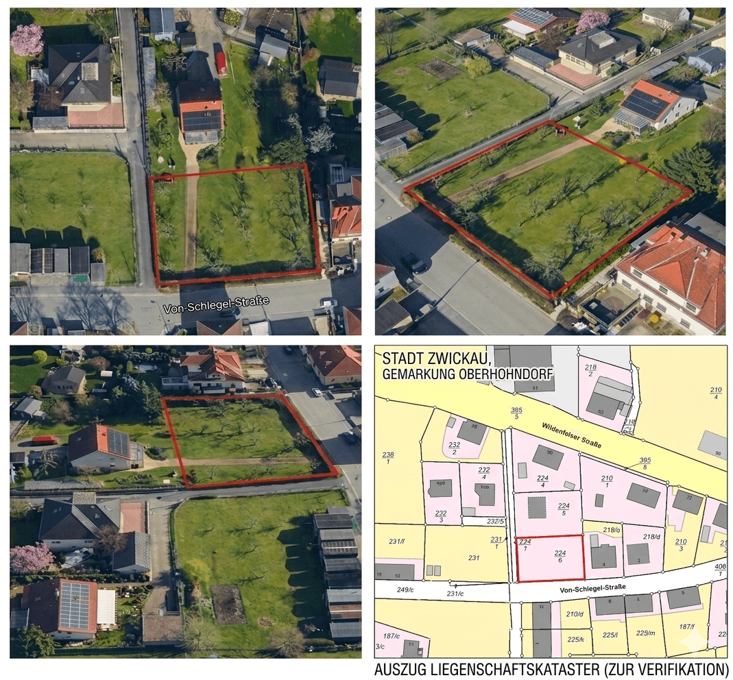 plot for sale, 840 m², Von-Schlegel-Straße 0, Zwickau, Saxony plot for sale, 840 m², Von-Schlegel-Straße 0, Zwickau, Saxony