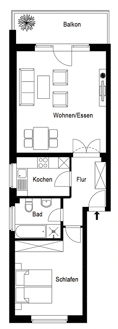 2 bedroom flat to rent, 64 m², Zwinglistraße, Lübeck, Schleswig-Holstein 2 bedroom flat to rent, 64 m², Zwinglistraße, Lübeck, Schleswig-Holstein