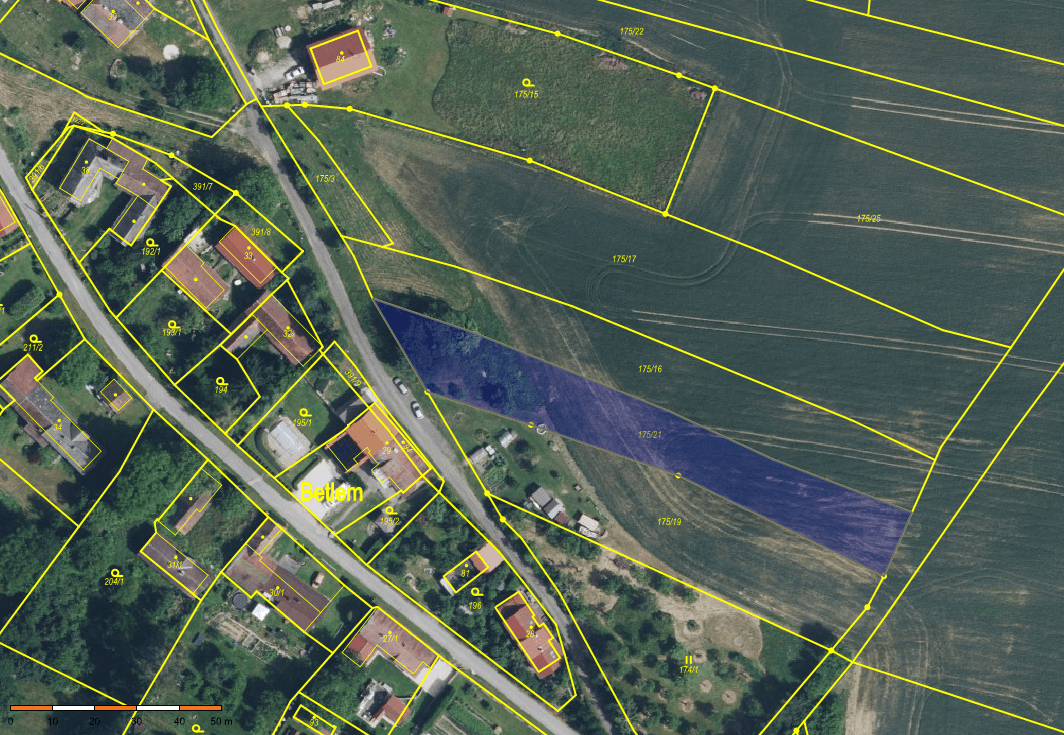 plot for sale, 1,900 m², Samšina, Královéhradecký Region plot for sale, 1,900 m², Samšina, Královéhradecký Region