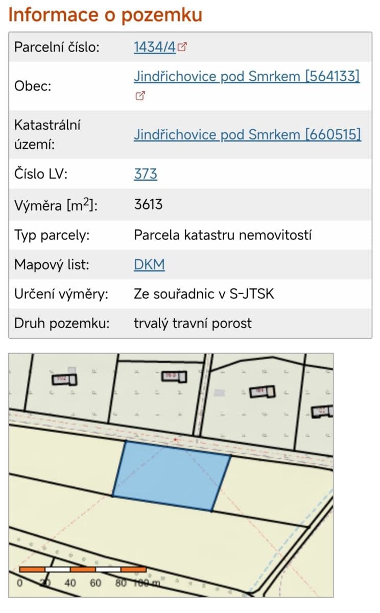 plot for sale, 3,613 m², Jindřichovice pod Smrkem, Liberecký Region plot for sale, 3,613 m², Jindřichovice pod Smrkem, Liberecký Region