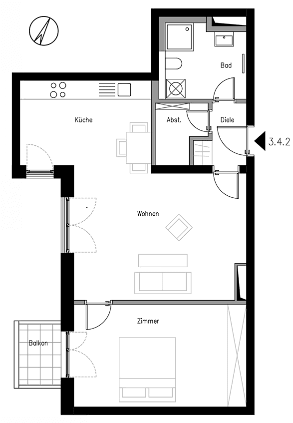2 bedroom flat to rent, 64 m², Chausseestraße 108, Berlin, Berlin 2 bedroom flat to rent, 64 m², Chausseestraße 108, Berlin, Berlin