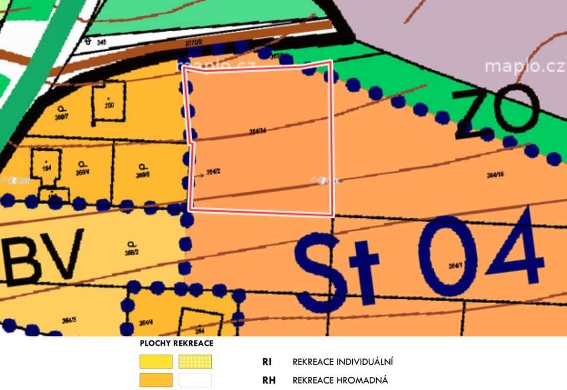plot for sale, 2,128 m², Trhový Štěpánov, Středočeský Region plot for sale, 2,128 m², Trhový Štěpánov, Středočeský Region