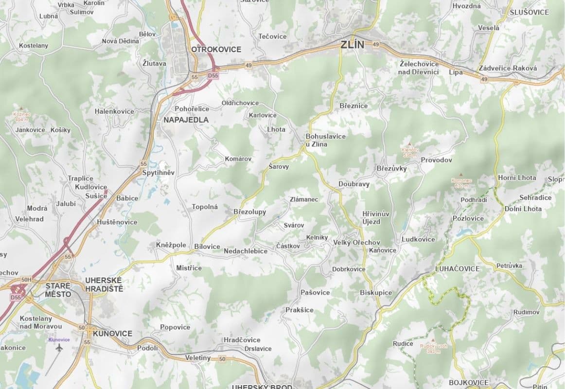 plot for sale, 7,367 m², Zlámanec, Zlínský Region plot for sale, 7,367 m², Zlámanec, Zlínský Region