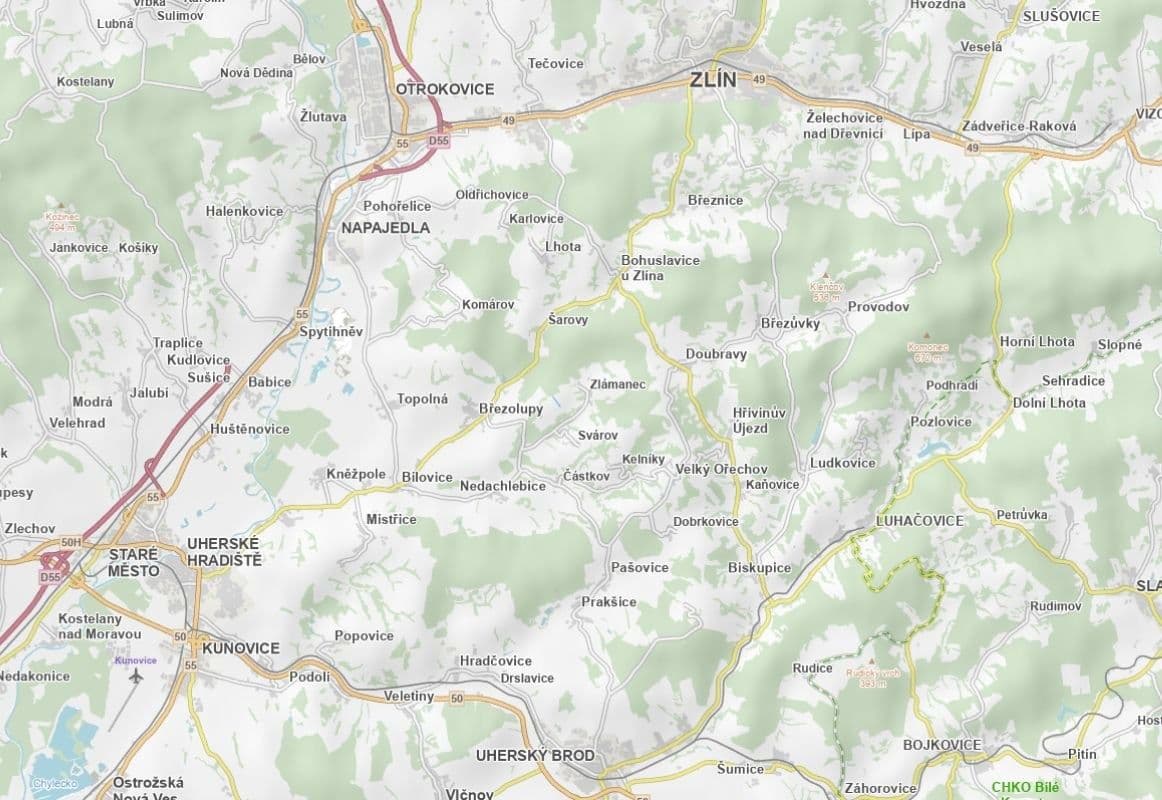 plot for sale, 5,506 m², Zlámanec, Zlínský Region plot for sale, 5,506 m², Zlámanec, Zlínský Region