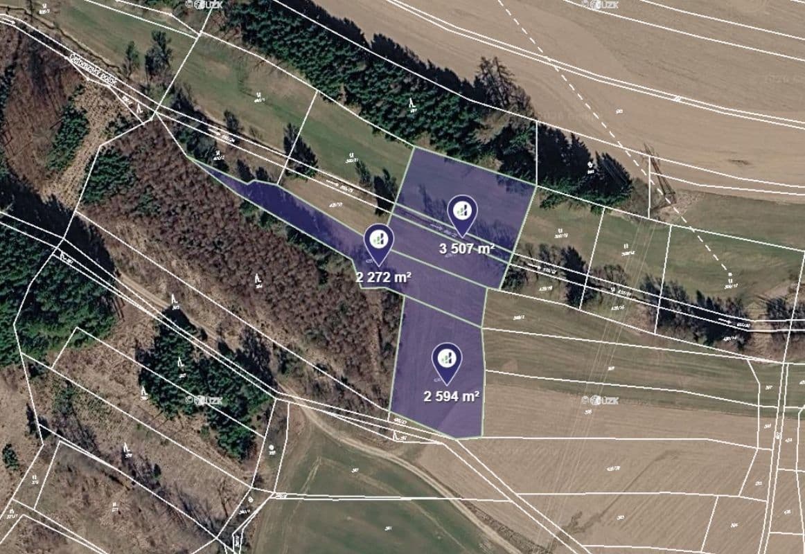 plot for sale, 1,295 m², Obrataň, Vysočina Region plot for sale, 1,295 m², Obrataň, Vysočina Region