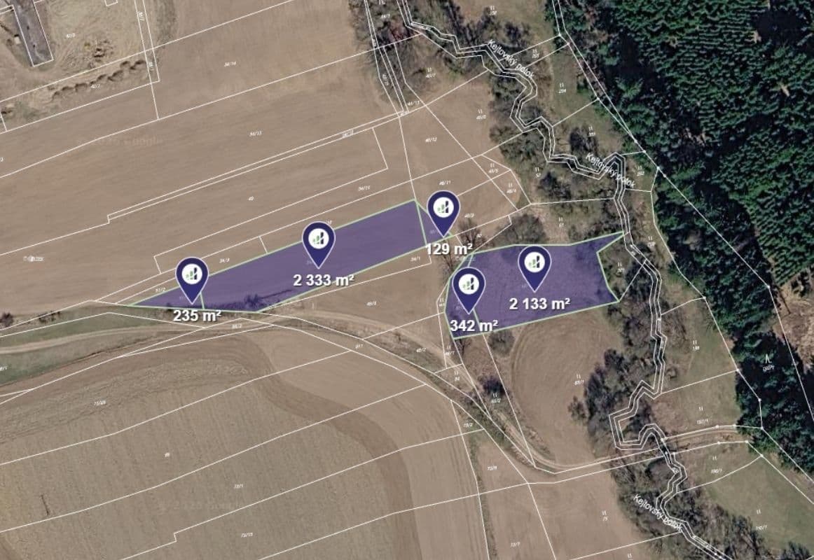 plot for sale, 1,295 m², Obrataň, Vysočina Region plot for sale, 1,295 m², Obrataň, Vysočina Region