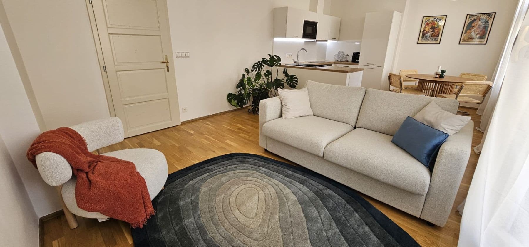1 bedroom with open-plan kitchen flat to rent, 59 m², Mlynářská, Prague, Prague 1 bedroom with open-plan kitchen flat to rent, 59 m², Mlynářská, Prague, Prague