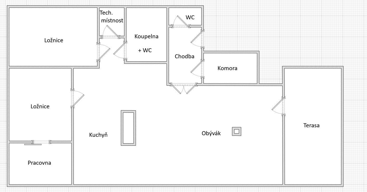 3 bedroom with open-plan kitchen flat to rent, 102 m², Národních mučedníků, Hradec Králové, Královéhradecký Region 3 bedroom with open-plan kitchen flat to rent, 102 m², Národních mučedníků, Hradec Králové, Královéhradecký Region