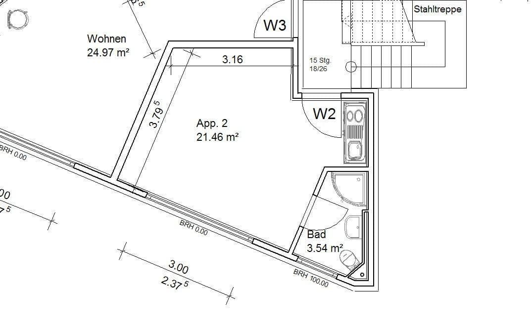 1 bedroom flat to rent, 26 m², Curfeßstraße 35, Aalen, Baden-Württemberg 1 bedroom flat to rent, 26 m², Curfeßstraße 35, Aalen, Baden-Württemberg