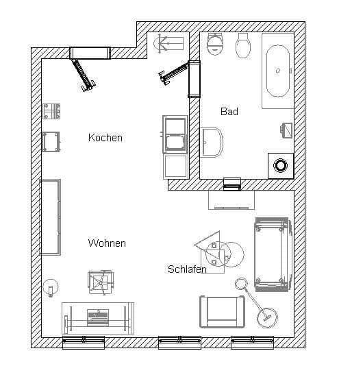 1 bedroom flat to rent, 35 m², Frauenberg 9, Krems, Lower Austria 1 bedroom flat to rent, 35 m², Frauenberg 9, Krems, Lower Austria