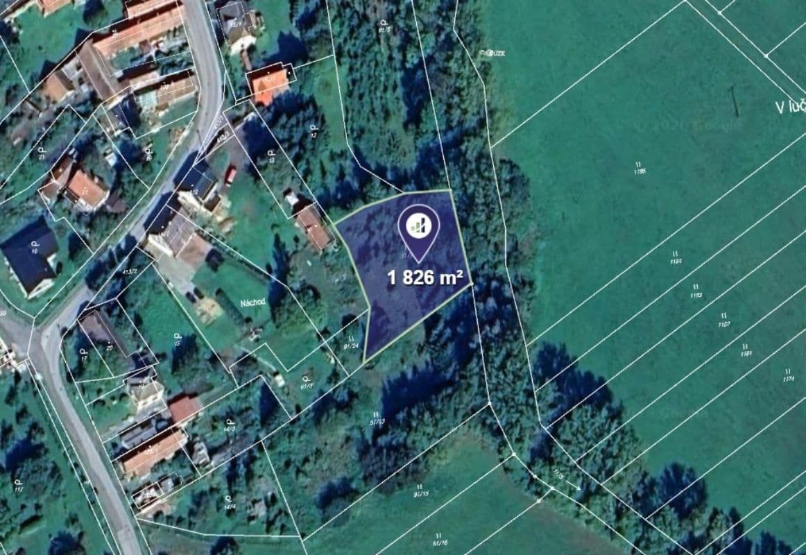 plot for sale, 2,282 m², Smidary, Královéhradecký Region plot for sale, 2,282 m², Smidary, Královéhradecký Region