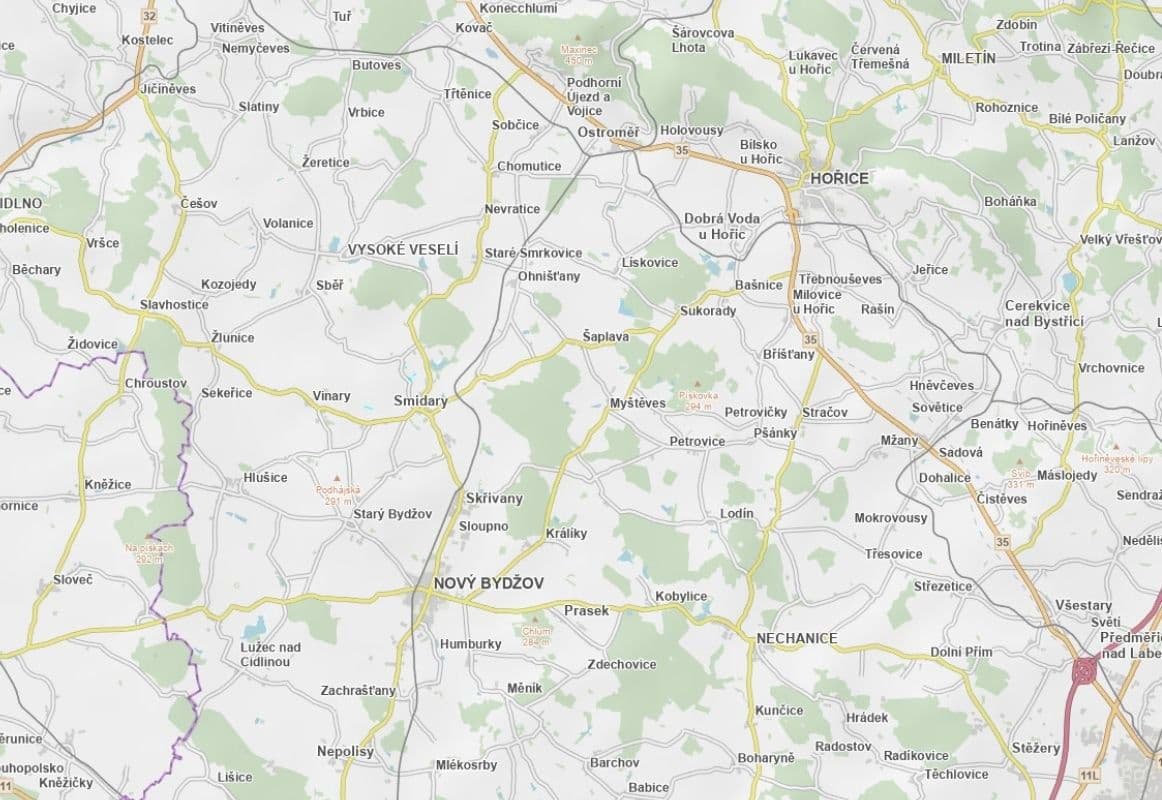 plot for sale, 2,282 m², Smidary, Královéhradecký Region plot for sale, 2,282 m², Smidary, Královéhradecký Region