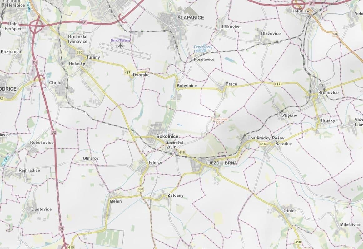 plot for sale, 3,674 m², Sokolnice, Jihomoravský Region plot for sale, 3,674 m², Sokolnice, Jihomoravský Region