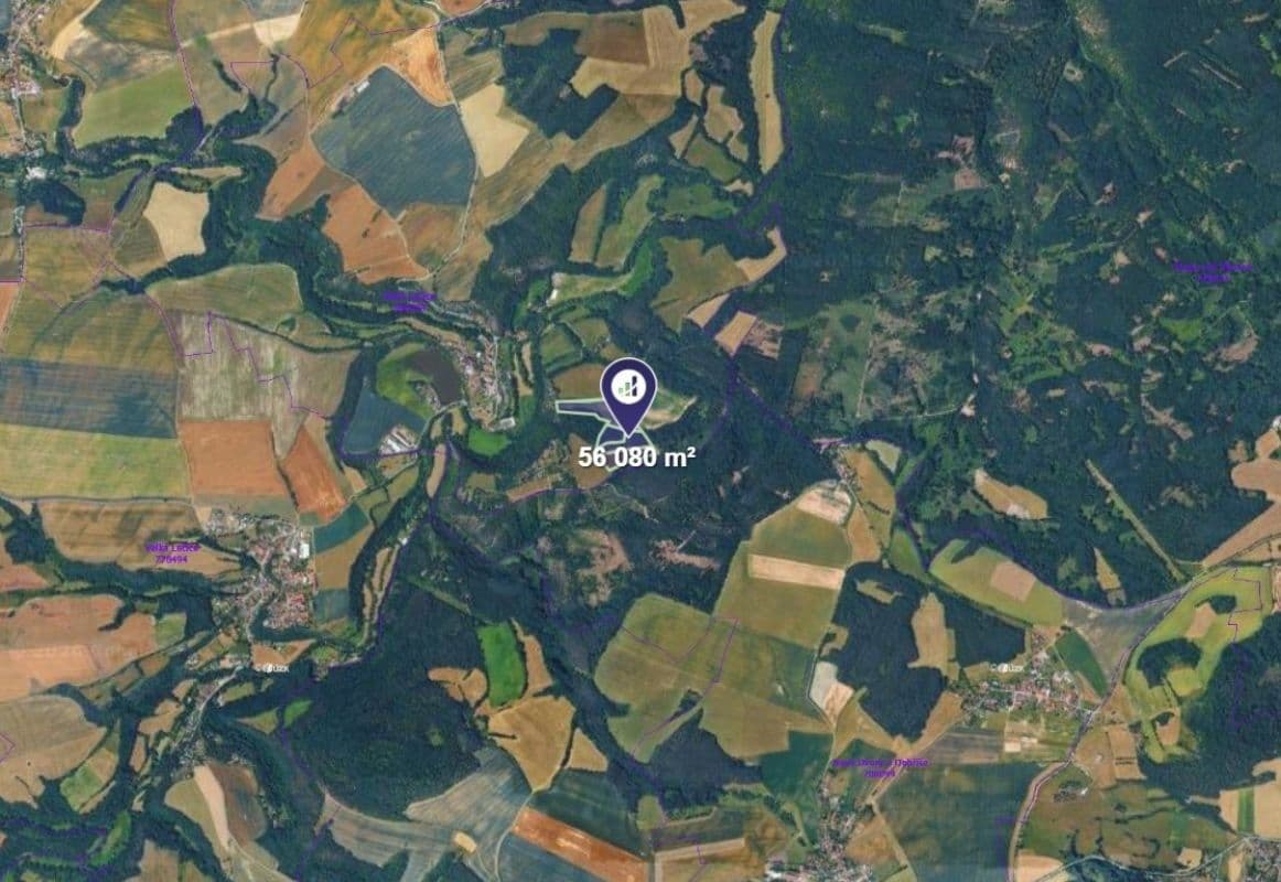 plot for sale, 56,080 m², Bojanovice, Středočeský Region plot for sale, 56,080 m², Bojanovice, Středočeský Region