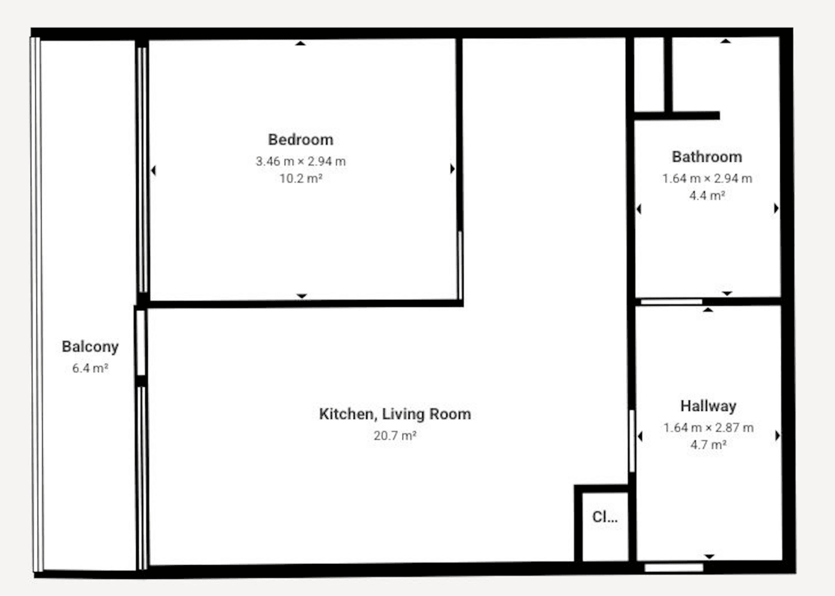 1 bedroom with open-plan kitchen flat to rent, 40 m², Nekvasilova, Prague, Prague 1 bedroom with open-plan kitchen flat to rent, 40 m², Nekvasilova, Prague, Prague