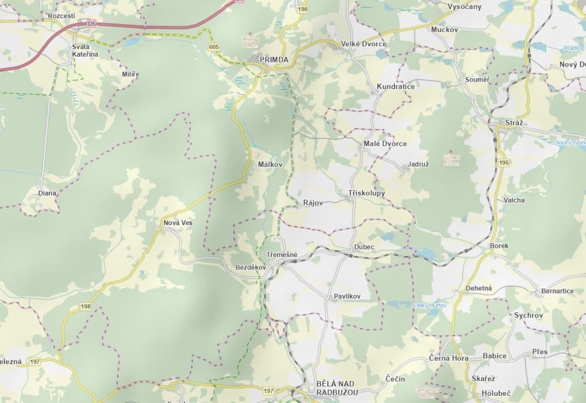 plot for sale, 1,766 m², Přimda, Plzeňský Region plot for sale, 1,766 m², Přimda, Plzeňský Region