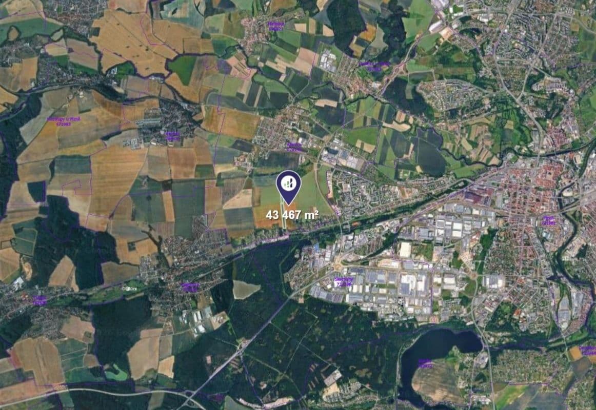 plot for sale, 10,867 m², Plzeň, Plzeňský Region plot for sale, 10,867 m², Plzeň, Plzeňský Region
