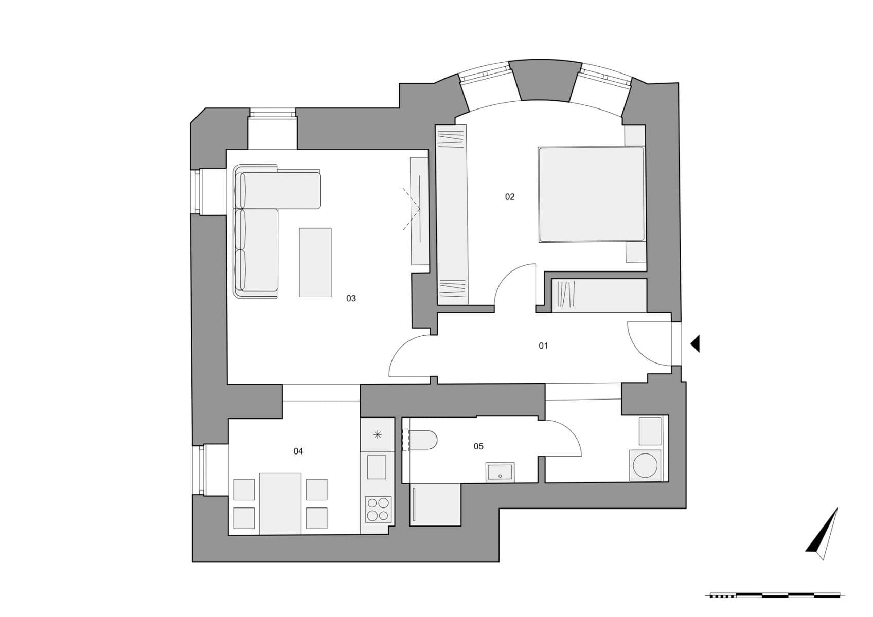 1 bedroom with open-plan kitchen flat for sale, 62 m², Na Václavce, Prague, Prague 1 bedroom with open-plan kitchen flat for sale, 62 m², Na Václavce, Prague, Prague