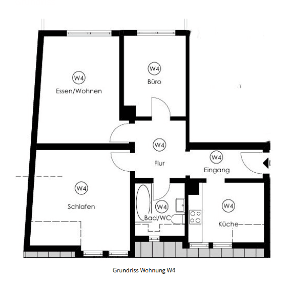 3 bedroom flat to rent, 66 m², Neckarsulm, Baden-Württemberg 3 bedroom flat to rent, 66 m², Neckarsulm, Baden-Württemberg