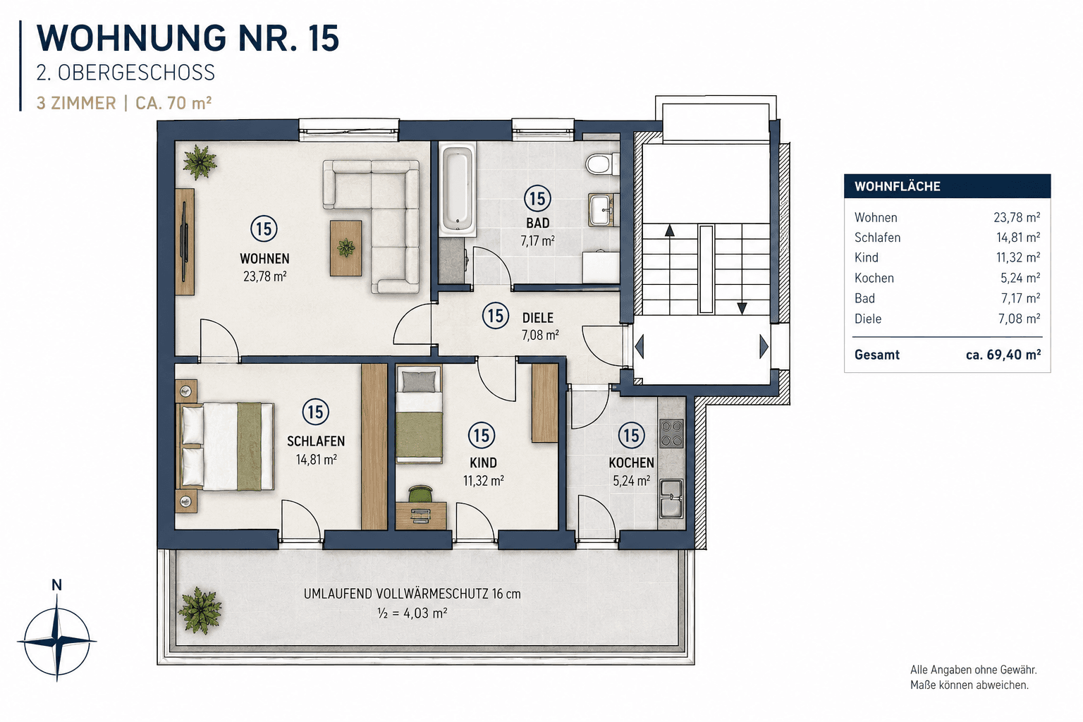 3 bedroom flat for sale, 70 m², Bobingen, Bavaria 3 bedroom flat for sale, 70 m², Bobingen, Bavaria
