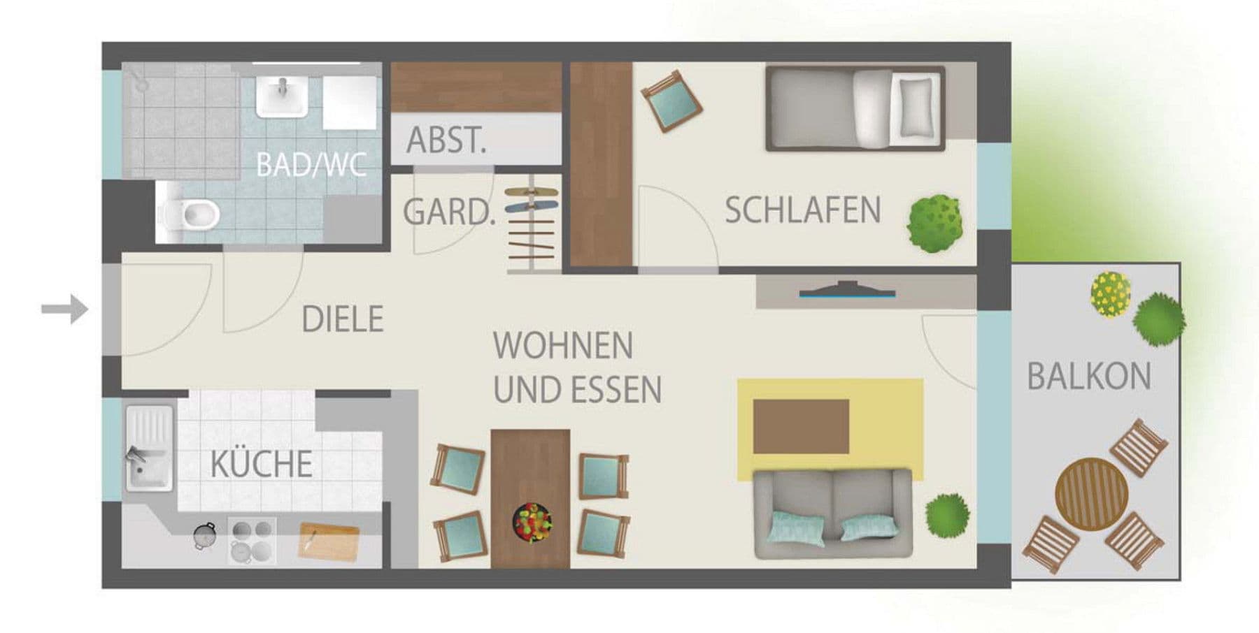 2 bedroom flat to rent, 55 m², Bgm.-Bohl-Str. 54, Augsburg, Bavaria 2 bedroom flat to rent, 55 m², Bgm.-Bohl-Str. 54, Augsburg, Bavaria