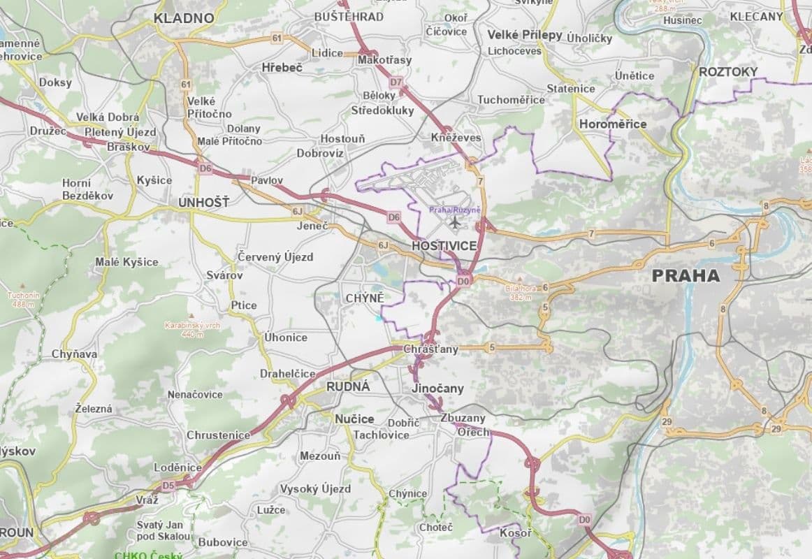 plot for sale, 12,658 m², Chrášťany, Středočeský Region plot for sale, 12,658 m², Chrášťany, Středočeský Region