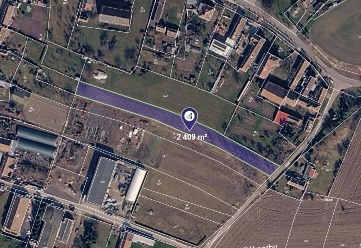 plot for sale, 1,205 m², Mlékosrby, Královéhradecký Region plot for sale, 1,205 m², Mlékosrby, Královéhradecký Region