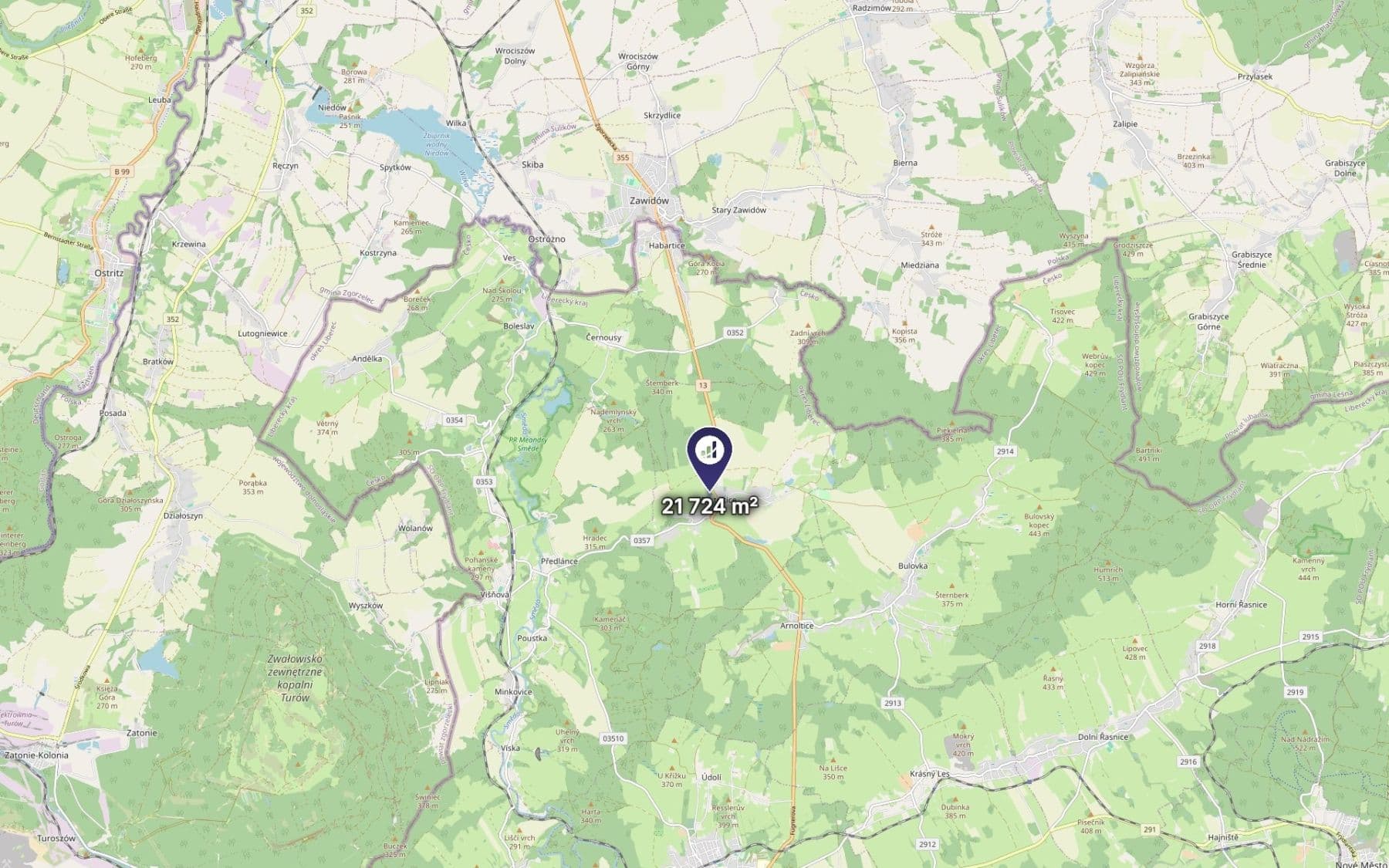plot for sale, 21,724 m², Pertoltice, Liberecký Region plot for sale, 21,724 m², Pertoltice, Liberecký Region