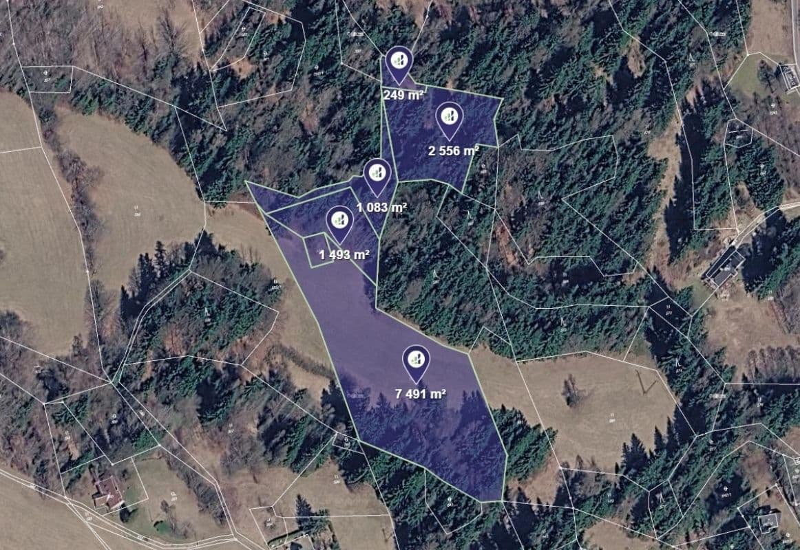plot for sale, 12,872 m², Smržovka, Liberecký Region plot for sale, 12,872 m², Smržovka, Liberecký Region