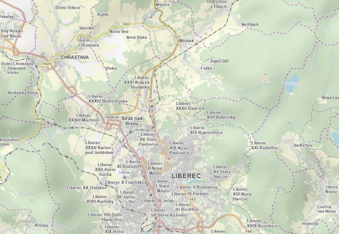 plot for sale, 6,223 m², Liberec, Liberecký Region plot for sale, 6,223 m², Liberec, Liberecký Region