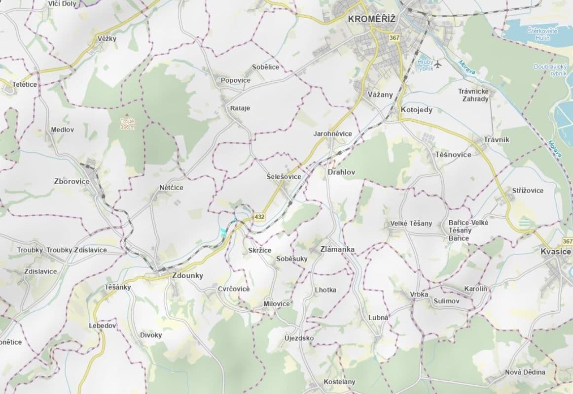 plot for sale, 2,187 m², Zdounky, Zlínský Region plot for sale, 2,187 m², Zdounky, Zlínský Region