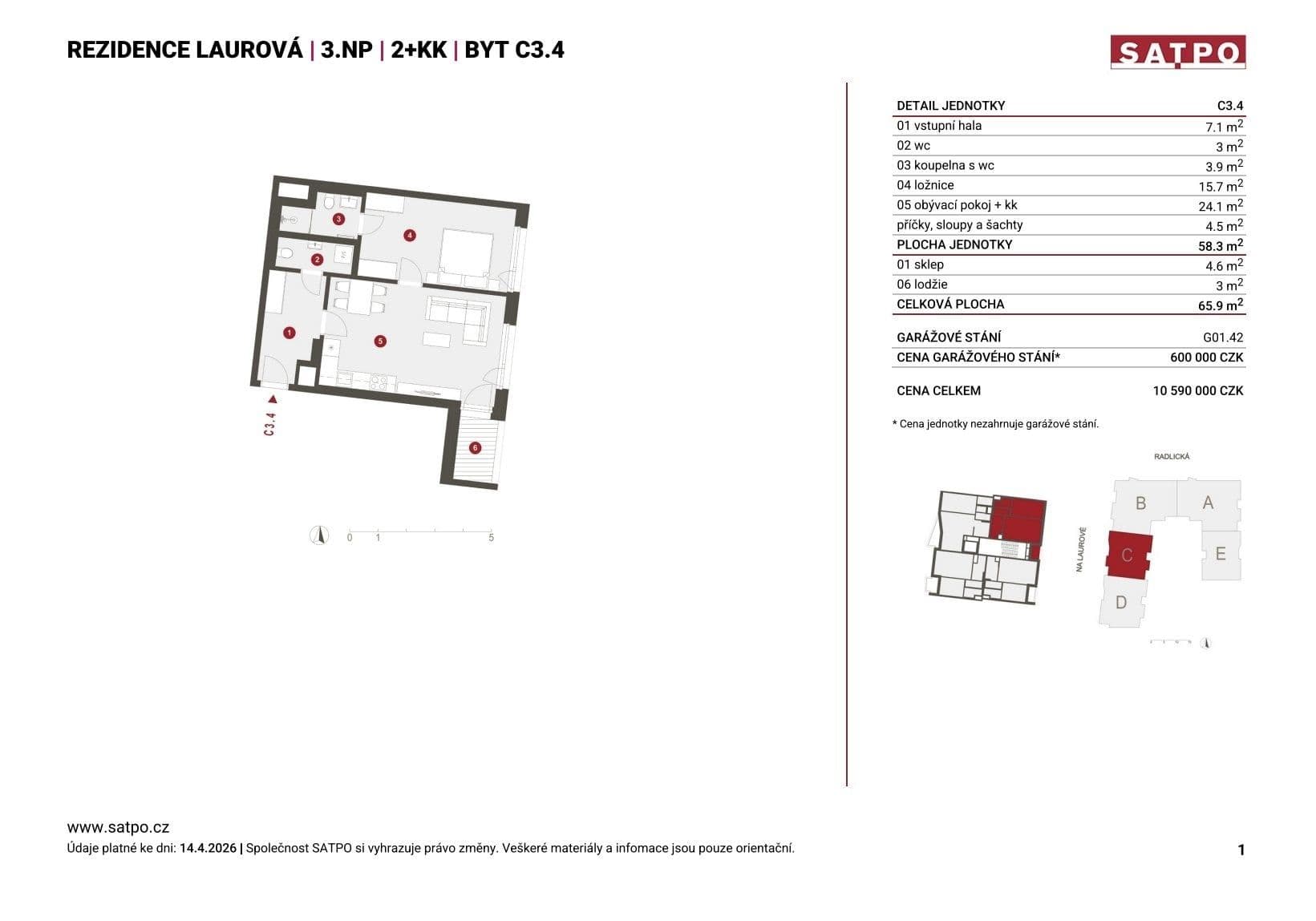 1 bedroom with open-plan kitchen flat for sale, 58 m², Na Laurové, Prague, Prague 1 bedroom with open-plan kitchen flat for sale, 58 m², Na Laurové, Prague, Prague