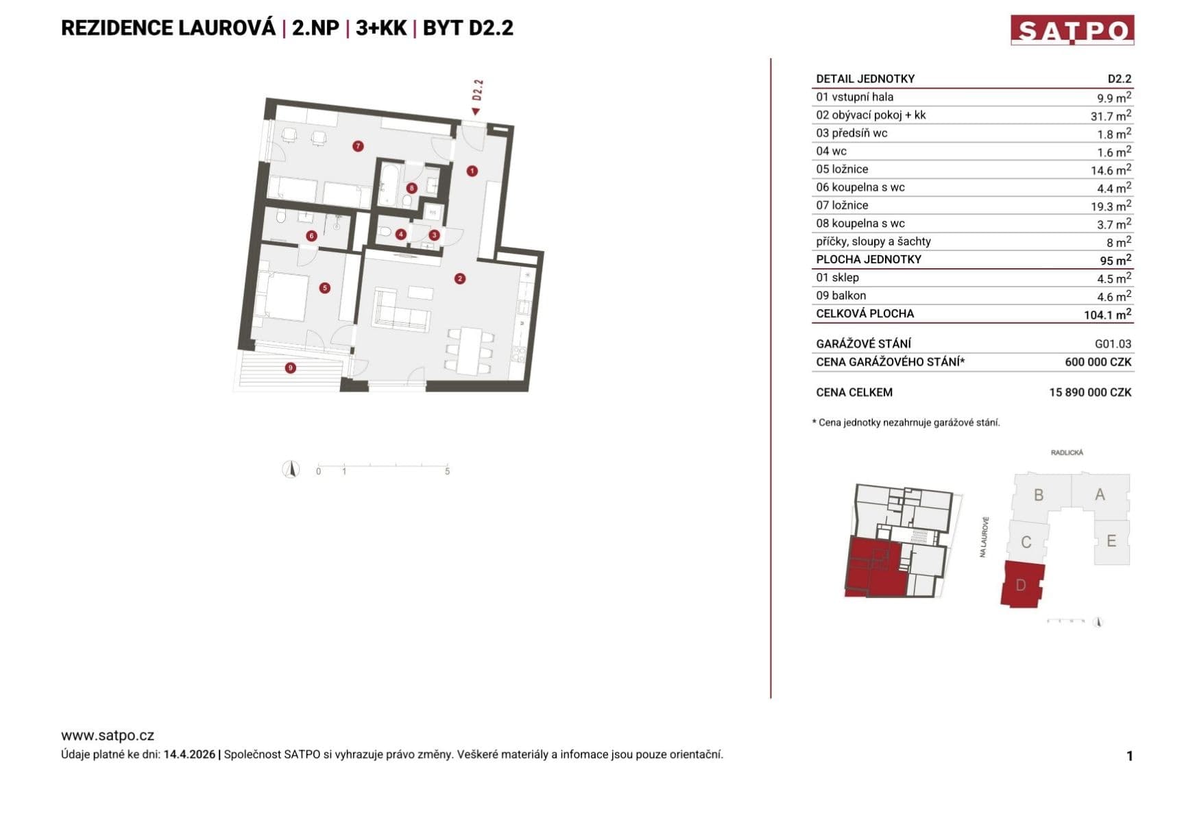 2 bedroom with open-plan kitchen flat for sale, 95 m², Na Laurové, Prague, Prague 2 bedroom with open-plan kitchen flat for sale, 95 m², Na Laurové, Prague, Prague