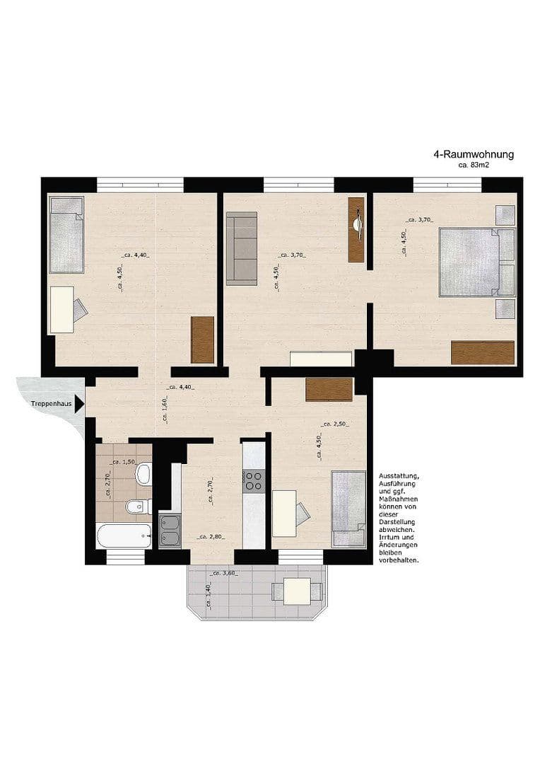 4 bedroom flat to rent, 84 m², Amalienstraße 123, Dessau-Roßlau, Saxony-Anhalt 4 bedroom flat to rent, 84 m², Amalienstraße 123, Dessau-Roßlau, Saxony-Anhalt