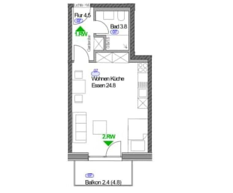 1 bedroom flat to rent, 36 m², Grünlandstr. 3a, Karlsfeld, Bavaria 1 bedroom flat to rent, 36 m², Grünlandstr. 3a, Karlsfeld, Bavaria