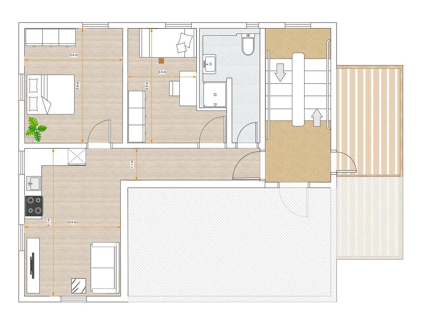 3 bedroom flat to rent, 57 m², Keplerstraße 12, Tübingen, Baden-Württemberg 3 bedroom flat to rent, 57 m², Keplerstraße 12, Tübingen, Baden-Württemberg