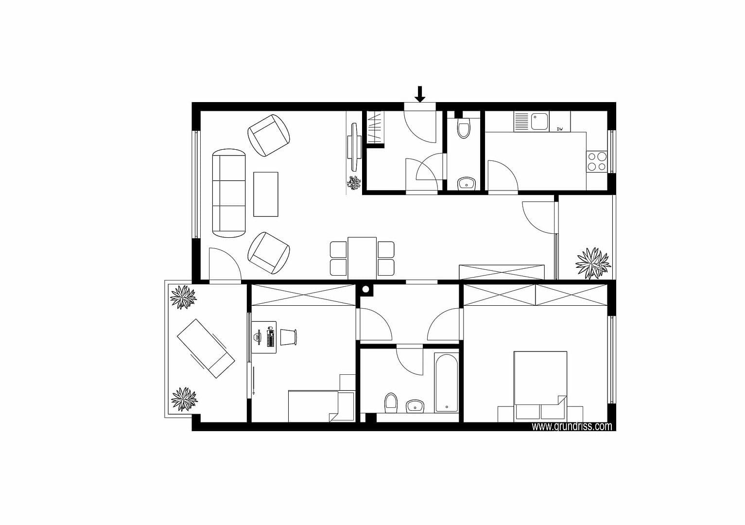 2 bedroom with open-plan kitchen flat for sale, 91 m², Waldallee 29, Eppstein, Hesse 2 bedroom with open-plan kitchen flat for sale, 91 m², Waldallee 29, Eppstein, Hesse