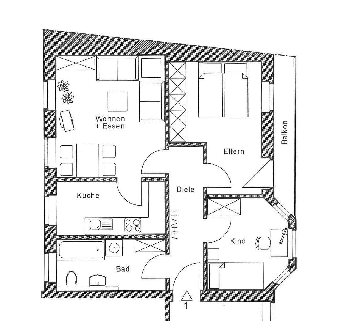 3 bedroom flat to rent, 67 m², Bahnhofstrasse 41, Andernach, Rhineland-Palatinate 3 bedroom flat to rent, 67 m², Bahnhofstrasse 41, Andernach, Rhineland-Palatinate