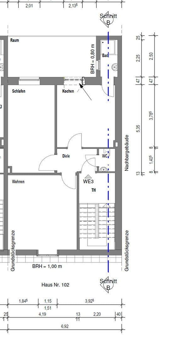 3 bedroom flat to rent, 60 m², Werler Straße 102, Hamm, North Rhine-Westphalia 3 bedroom flat to rent, 60 m², Werler Straße 102, Hamm, North Rhine-Westphalia