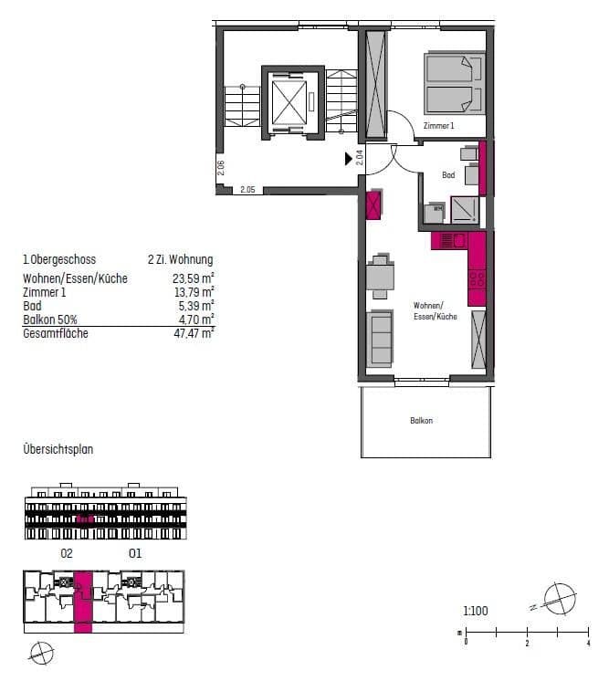 2 bedroom flat to rent, 48 m², Alte Leimengrube 3, Ladenburg, Baden-Württemberg 2 bedroom flat to rent, 48 m², Alte Leimengrube 3, Ladenburg, Baden-Württemberg