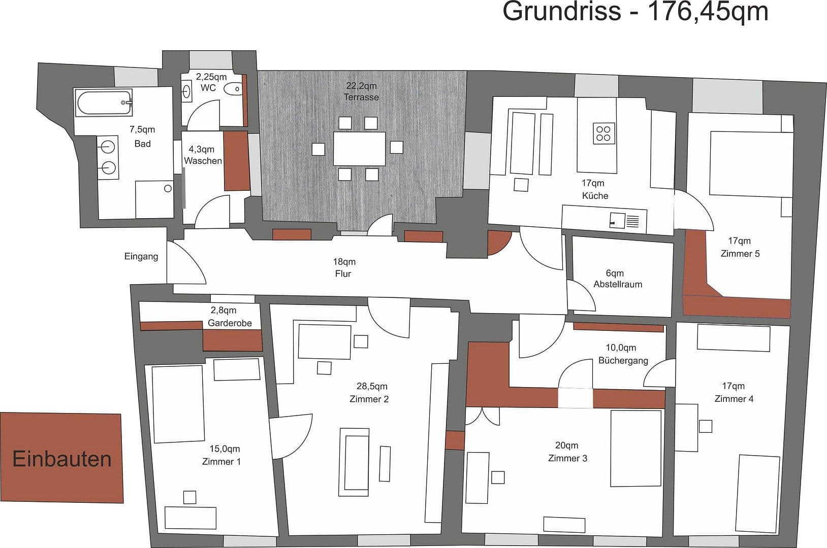 5 bedroom flat to rent, 176 m², Ansbach, Bavaria 5 bedroom flat to rent, 176 m², Ansbach, Bavaria