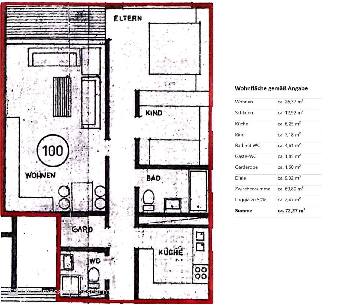 3 bedroom flat for sale, 72 m², Liederbach am Taunus, Hesse 3 bedroom flat for sale, 72 m², Liederbach am Taunus, Hesse