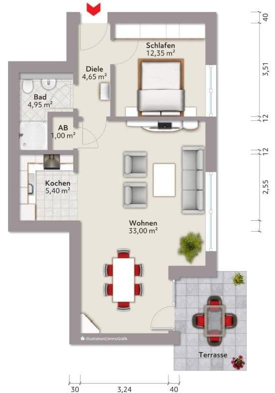 1 bedroom with open-plan kitchen flat to rent, 62 m², Senningsweg 10, Schwerte, North Rhine-Westphalia 1 bedroom with open-plan kitchen flat to rent, 62 m², Senningsweg 10, Schwerte, North Rhine-Westphalia
