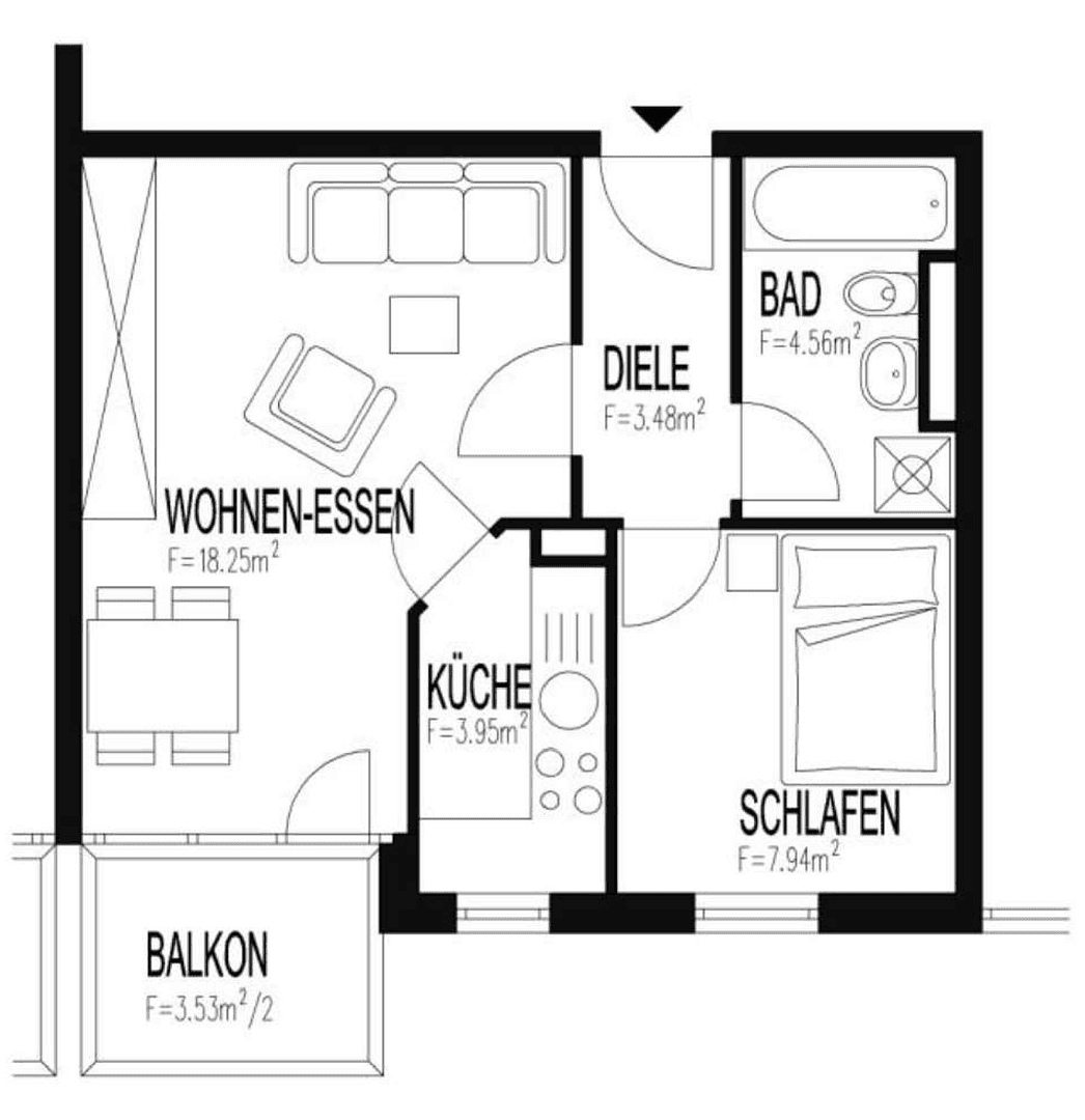 2 bedroom flat to rent, 40 m², Darmstadt, Hesse 2 bedroom flat to rent, 40 m², Darmstadt, Hesse