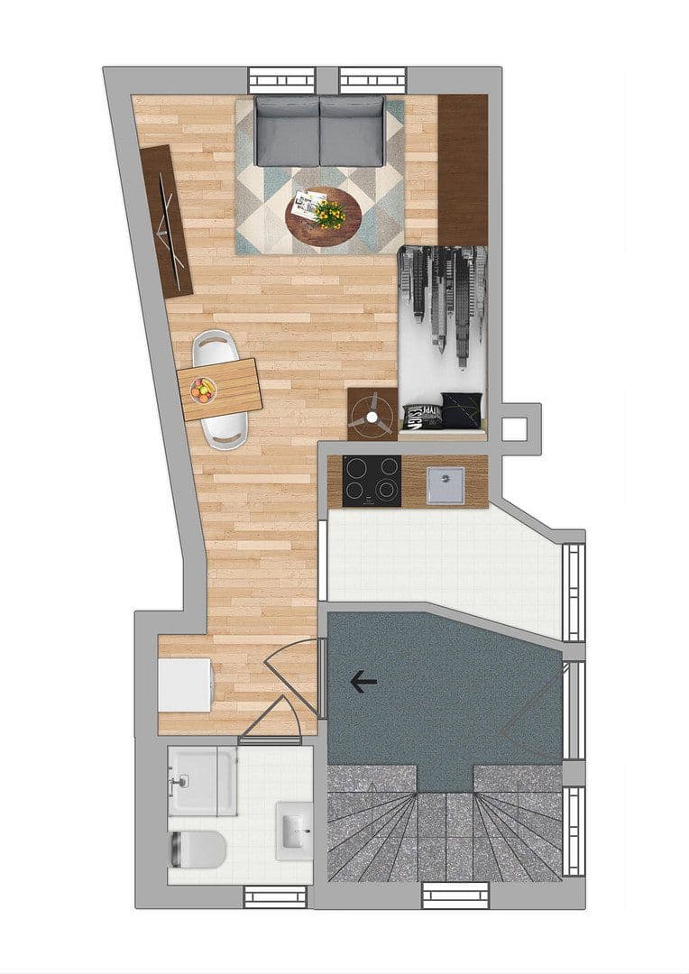 1 bedroom flat to rent, 27 m², Rathausstraße 7, Hofheim am Taunus, Hesse 1 bedroom flat to rent, 27 m², Rathausstraße 7, Hofheim am Taunus, Hesse
