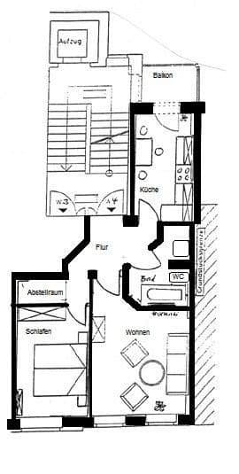 2 bedroom flat to rent, 50 m², Leipziger Straße 61, Zwickau, Saxony 2 bedroom flat to rent, 50 m², Leipziger Straße 61, Zwickau, Saxony