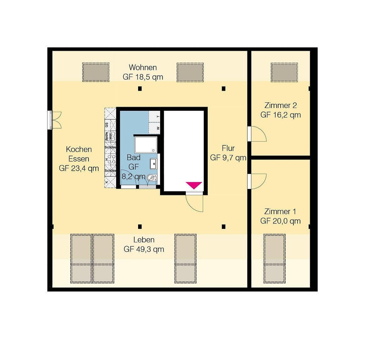 3 bedroom flat to rent, 111 m², Am Küsterberg 6B, Wolfsburg, Lower Saxony 3 bedroom flat to rent, 111 m², Am Küsterberg 6B, Wolfsburg, Lower Saxony