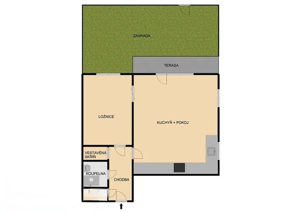 1 bedroom with open-plan kitchen flat to rent, 69 m², Na Výhledech, Plzeň, Plzeňský Region 1 bedroom with open-plan kitchen flat to rent, 69 m², Na Výhledech, Plzeň, Plzeňský Region