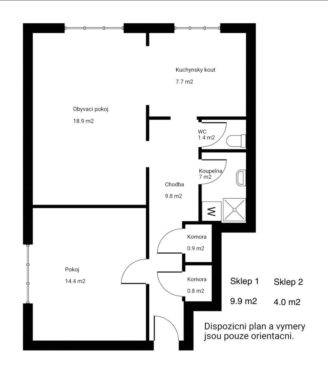 1 bedroom with open-plan kitchen flat for sale, 61 m², Barákova, Rokycany, Plzeňský Region 1 bedroom with open-plan kitchen flat for sale, 61 m², Barákova, Rokycany, Plzeňský Region
