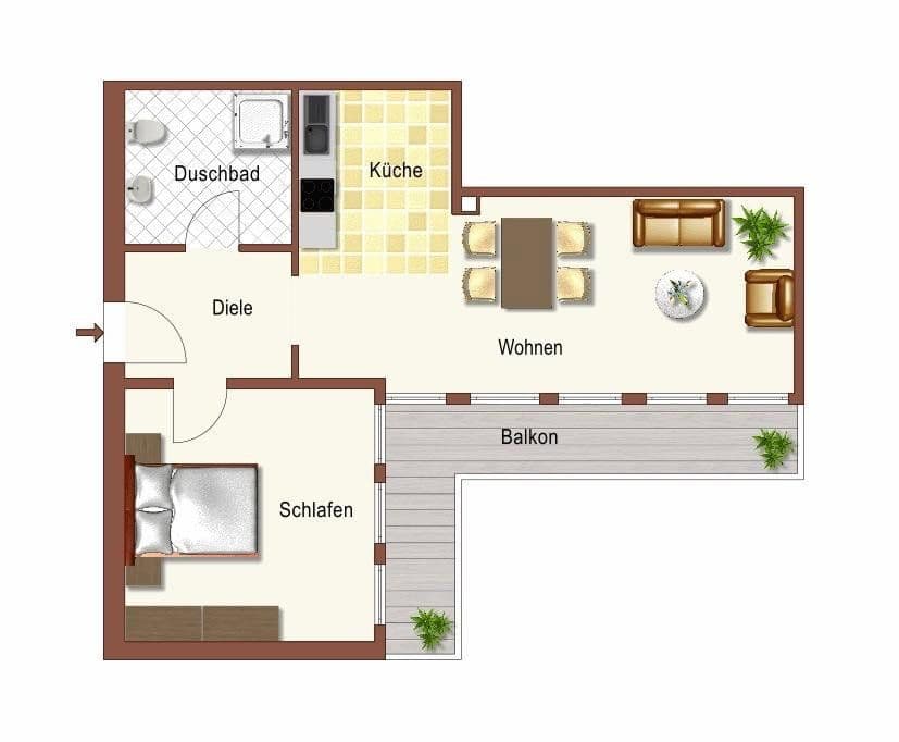 2 bedroom flat to rent, 40 m², Grundstr. 0, Detmold, North Rhine-Westphalia 2 bedroom flat to rent, 40 m², Grundstr. 0, Detmold, North Rhine-Westphalia